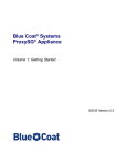 Blue Coat® Systems ProxySG® Appliance Volume 1