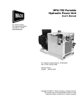 HPU-750 Portable Hydraulic Power Unit