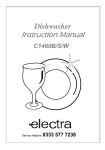 Dishwasher Instruction Manual C1460B/S/W