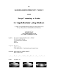 Image Processing Activities for High School and