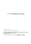 C++/Tree Mapping User Manual