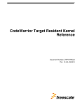 CodeWarrior Target Resident Kernel Reference