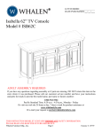 Isabella 62” TV Console Model # ISB62C