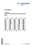 Installation: Industrial Ethernet Rail Switch Power Media Module