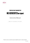 「KE 0202CT2(w-type)」Instruction Manual