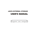 S45910 PAC-DS104A eSATA Storage Array Manual V1.0