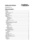TealDoc User`s Manual Table of Contents