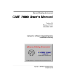 GME 2000 User`s Manual - Institute For Software Integrated Systems