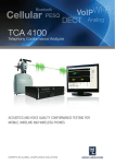TCA 4100 Telephony Conformance Analyzer