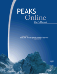 PEAKS Online Manual 2.0