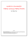 Guide to a Successful Meetup Group & Meetup Events