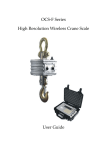 OCS-F Series High Resolution Wireless Crane Scale User Guide