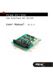 User Manual PCAN-PC/104 - Electronics Datasheets