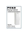 ETS-1700E - Peko Drying Cabinets