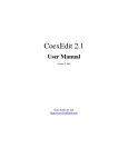 CoexEdit 2.1 manual
