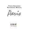 PARIS DESIGNER REFERENCE MANUAL