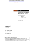Barfield DPS-350 Pitot Static Test Set Instruction Manual