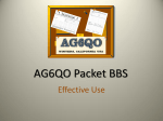 AG6QO Packet BBS