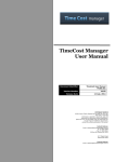 TimeCost Manager User Manual