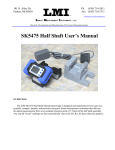 SK5475 Half Shaft User`s Manual