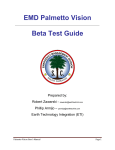 EMD Palmetto Vision Beta Test Guide