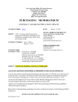 purchasing memorandum - Office of General Services