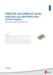 SARA-G3 and SARA-U2 series