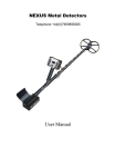 User Manual - Nexus Metal Detectors