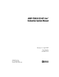 ADSP-TS201S EZ-KIT Lite Manual