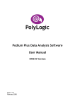 Podium Plus Data Analysis Software User Manual