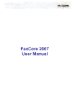 FaxCore User Guide 2007