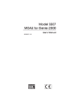 S507 MGAU for Genie-2000 User`s Manual