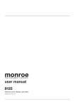 Instruction Manual - Monroe Systems for Business