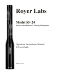 SF-24 Microphone Manual