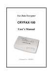 CRYFAX-100 - AT Electronic and Communication