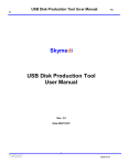 Skymedi USB Disk Production Tool User Manual