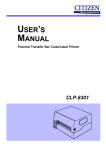 Citizen CLP-8301 User Manual
