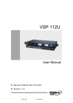 VSP 112U User Manual