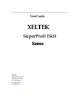 SuperPro IS03 Manual