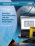 Running a Timed Recording with the Megohmmeter Model 5060