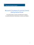 Microsoft IT Academy E-Learning Central Getting