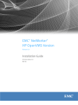 EMC NetWorker HP OpenVMS Version Release 8.0 Installation Guide