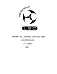 PRECEPT 12 LIGHTING CONTROL DESK USER MANUAL