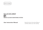 GLUCOCARD 01 User Manual