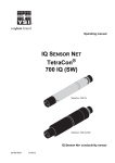 YSI IQ SensorNet TetraCon Sensor User Manual