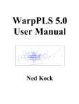 WarpPLS 5.0 User Manual - Collaborative for International