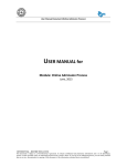 USER MANUAL for