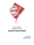 eDream Fixed Header for Magento