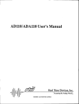 AD110/ADA110 User`s Manual - RTD Embedded Technologies, Inc.