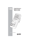 Digital Multimeters Model C.A 5210 Model C.A 5220